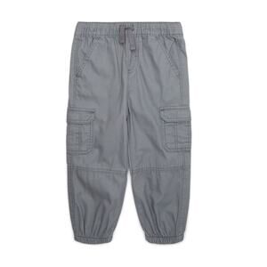 NEW Boys Toddler Wonder Nation Grey Gray Cargo Jogger Pants 5T Elastic Waist‎